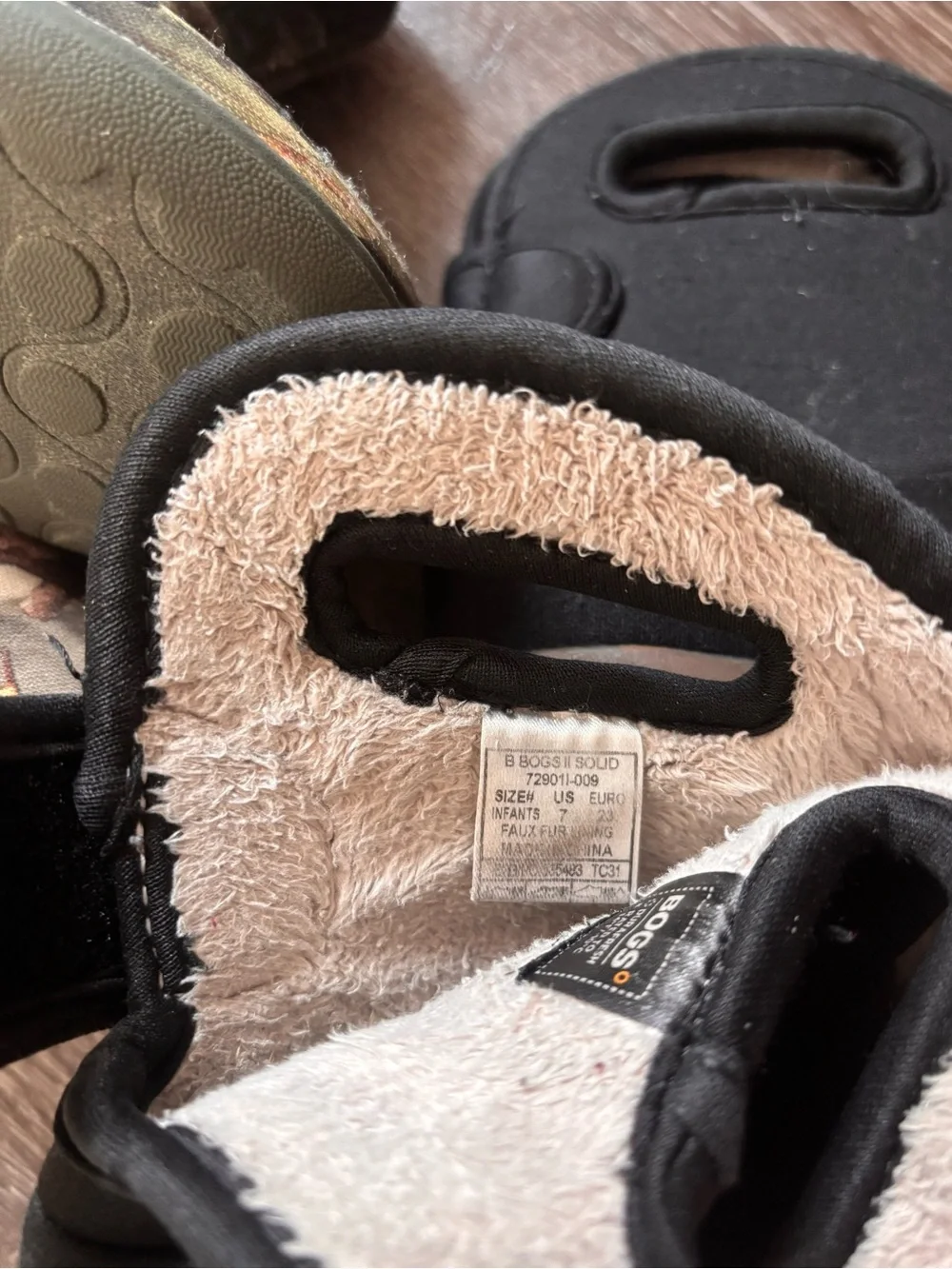 Baby Bogs Boots Black and Mossy Oak Bundle